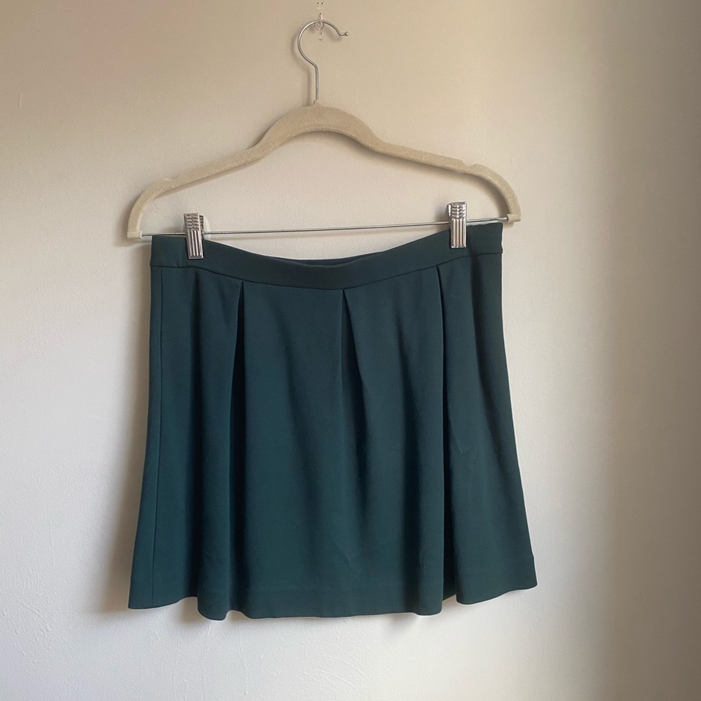 [Madewell] Pleated Green Skirt